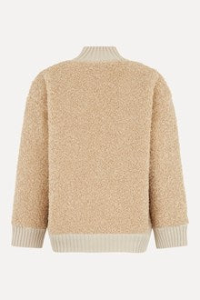 Cardigan Zippé Effet Teddy