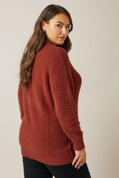 Pull Long Fluffy | Maille Ultra Douce et Confortable | Parfait pour les Journées Froides et Cosy