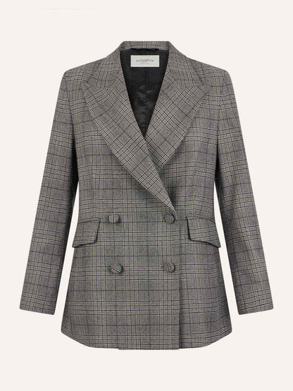 Blazer Prince-De-Galles Cintré