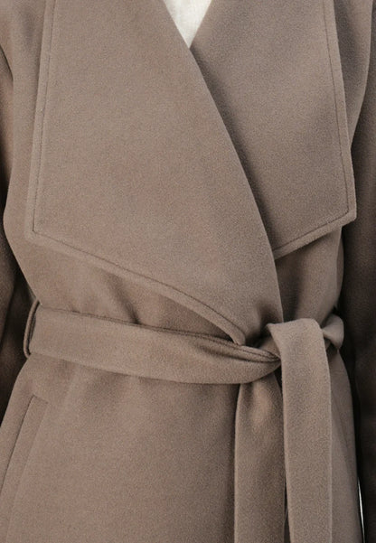 Manteau Femme | Ceinturé Et Épuré | Idéal Pour Un Look Hivernal Chic Et Confortable