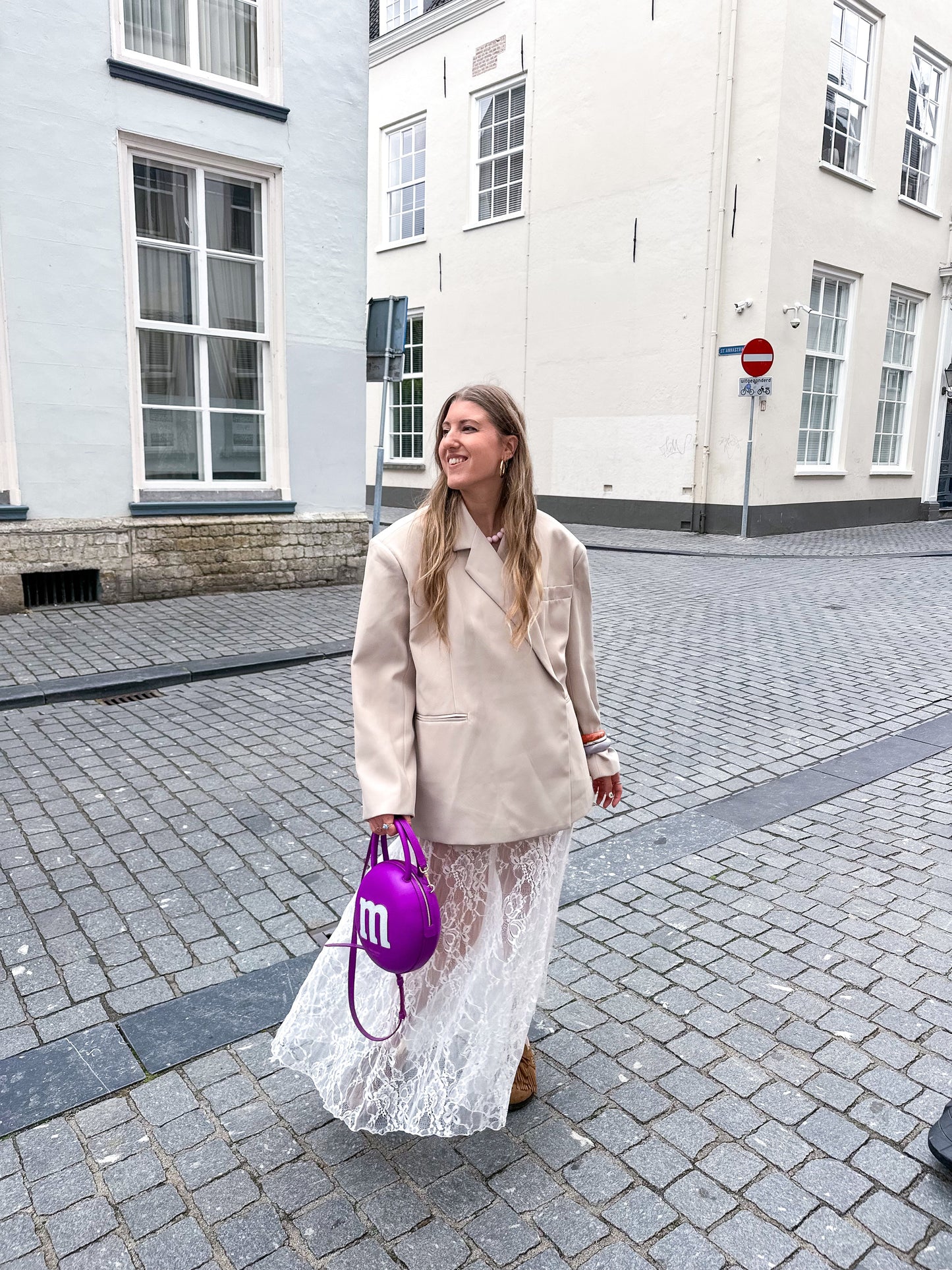 Blazer Femme | Coupe Droite Élégante | Parfait pour Printemps, Tenue Romantique ou Look Chic Décontracté