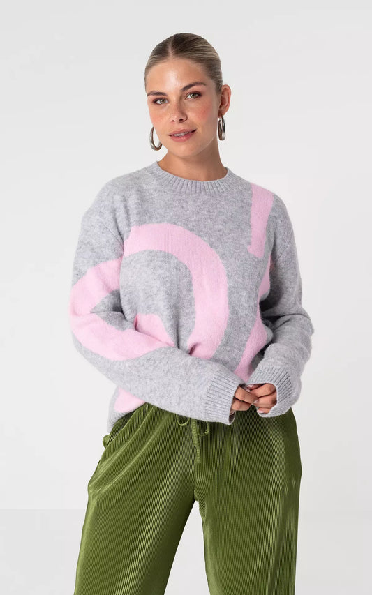 Pull Abstrait | Maille Douce et Recyclée | Idéal pour un Look Hivernal Original et Confortable