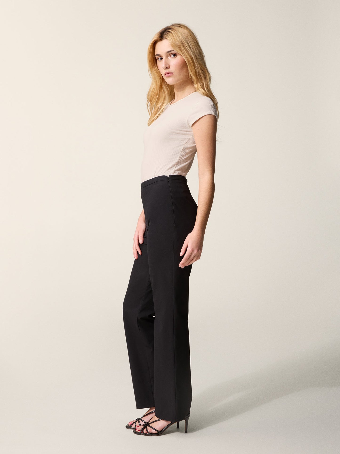 Pantalon Stretch Taille Haute