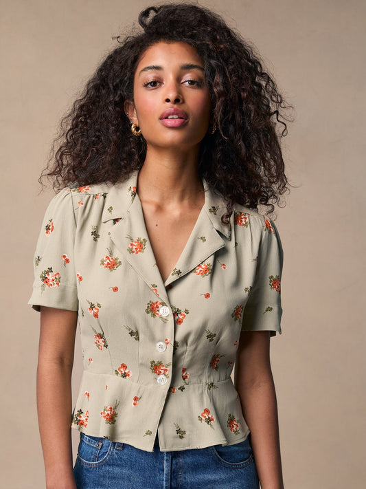Blouse Fleurie | Légère Et Féminine | Élégante Et Romantique | Idéale Pour L’Été Et Les Sorties En Ville
