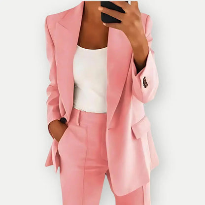 Tailleur Femme | Ensemble Blazer Et Pantalon | Parfait Pour Le Bureau Ou Les Occasions Formelles