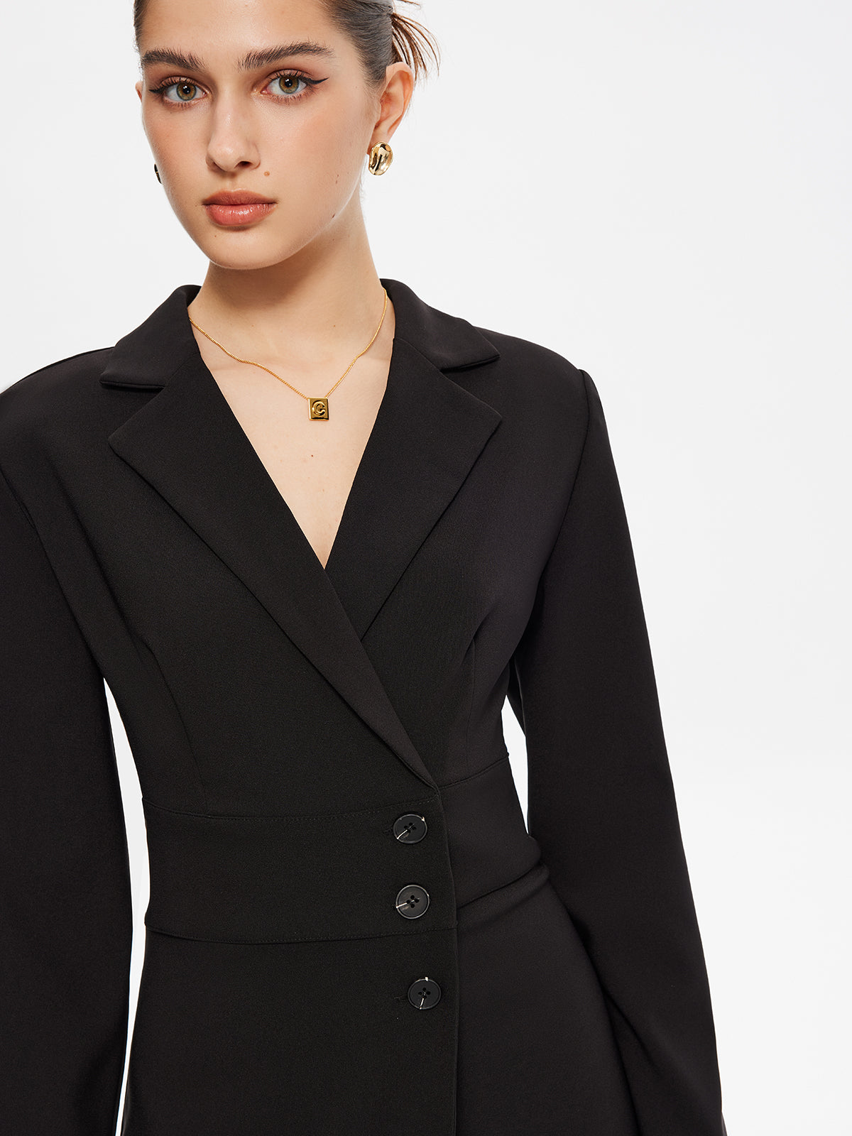 Robe Blazer Femme | Élégante et Structurée | Look Professionnel Et Chic | Idéale Pour Les Soirées Ou Dîners