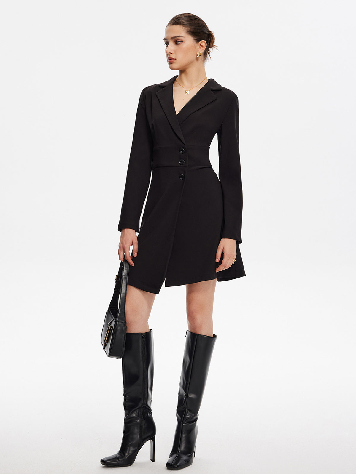 Robe Blazer Femme | Élégante et Structurée | Look Professionnel Et Chic | Idéale Pour Les Soirées Ou Dîners