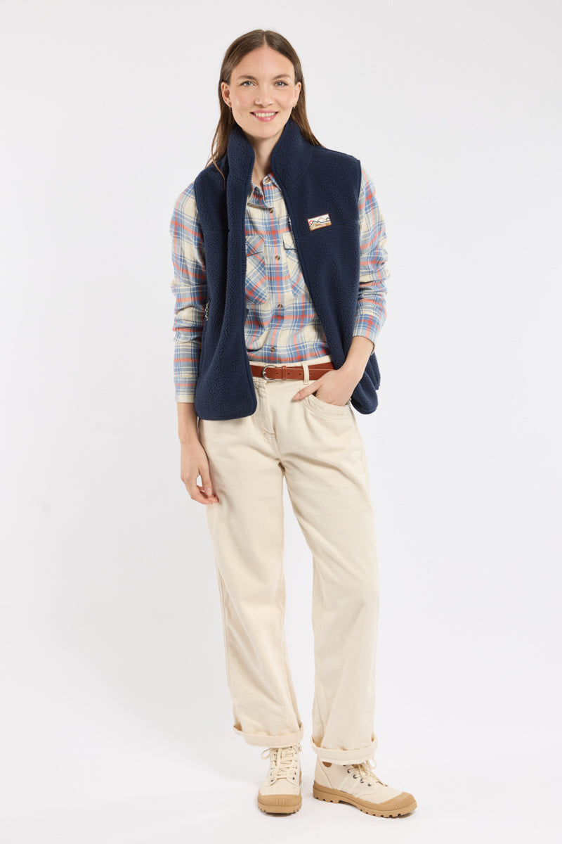 Gilet Sans Manches Femme | Polaire Recyclée | Léger Et Chaud | Parfait Pour Les Sorties En Plein Air