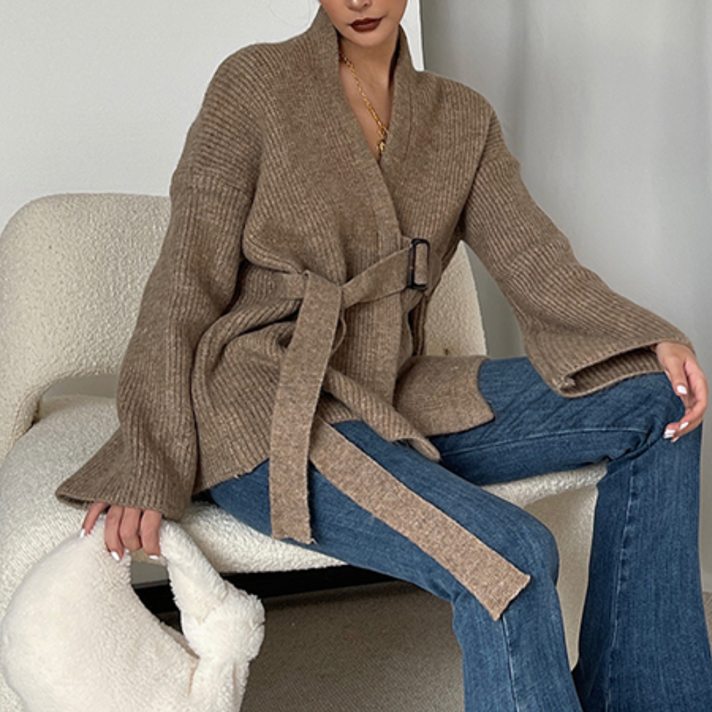 Gilet Femme | Ceinturé Et Douillet | Idéal Pour Un Look Décontracté-Chic