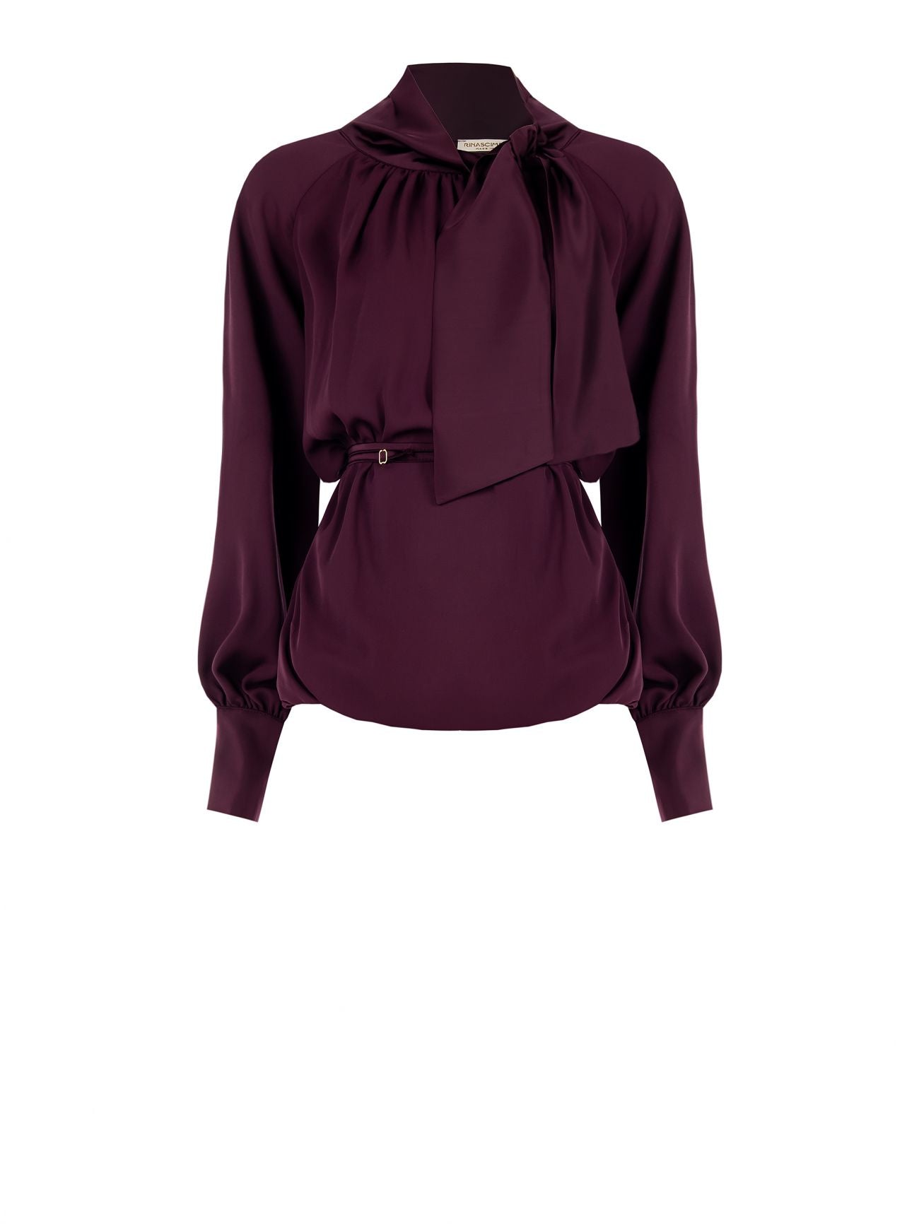 Blouse Lavallière Prune