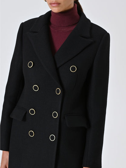 Manteau Boutons Dorés