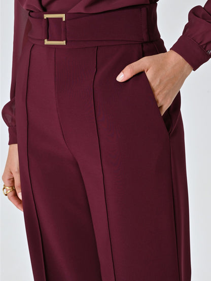 Pantalon Ceinturé Elégant