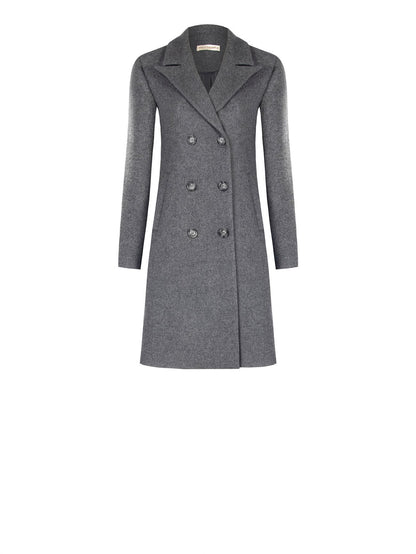 Manteau Croisé Laine Elégant