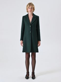 Manteau Droit en Laine