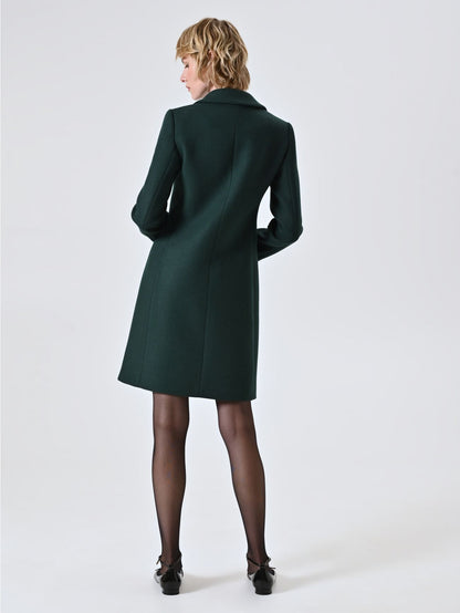 Manteau Droit en Laine