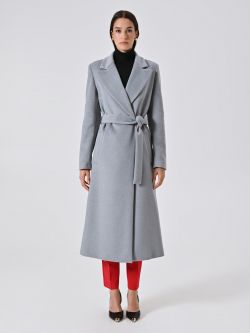 Manteau Long Ceinturé