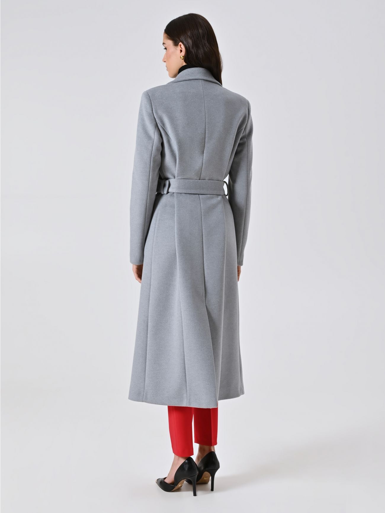 Manteau Long Ceinturé