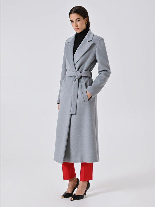 Manteau Long Ceinturé