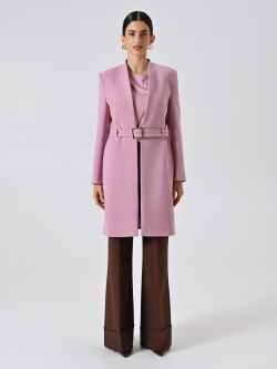 Manteau Ceinturé Structuré