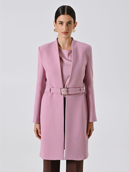 Manteau Ceinturé Structuré
