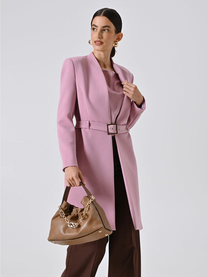 Manteau Ceinturé Structuré