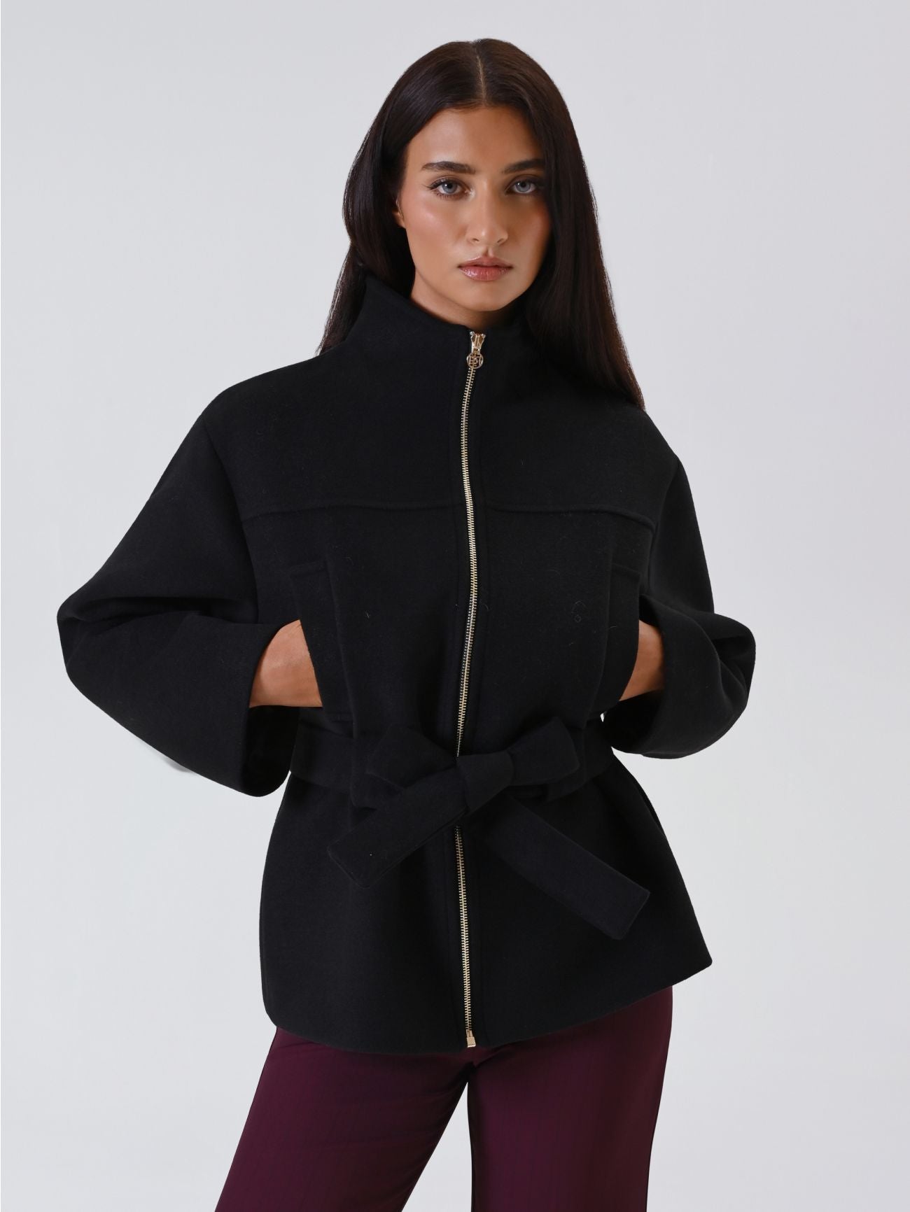 Manteau Zippé Ceinturé