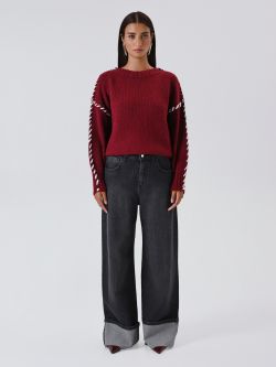 Pull Détails Torsadés