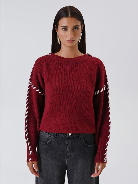 Pull Détails Torsadés