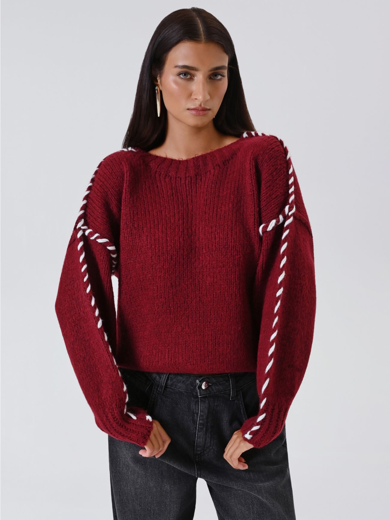 Pull Détails Torsadés