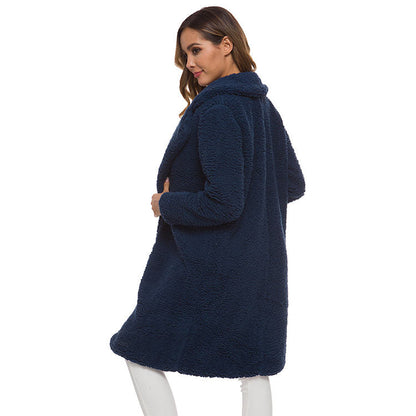 Manteau Femme | Long Et Chaud | Effet Teddy Avec Tissu Respirant Et Isolant Pour L’Hiver