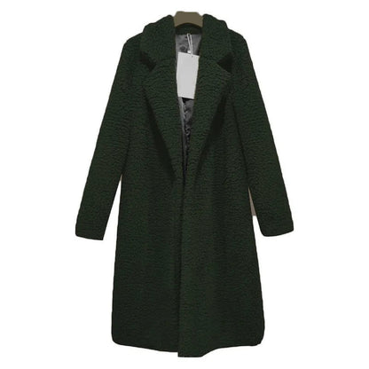 Manteau Femme | Long Et Chaud | Effet Teddy Avec Tissu Respirant Et Isolant Pour L’Hiver