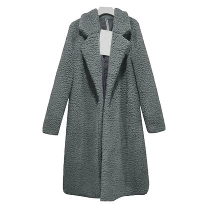 Manteau Femme | Long Et Chaud | Effet Teddy Avec Tissu Respirant Et Isolant Pour L’Hiver