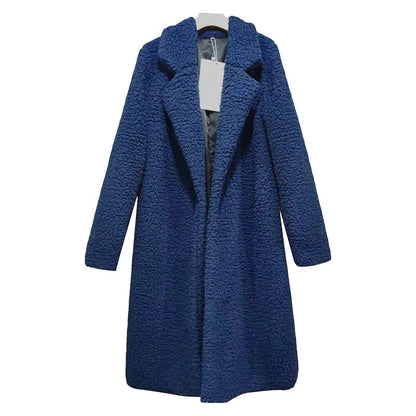 Manteau Femme | Long Et Chaud | Effet Teddy Avec Tissu Respirant Et Isolant Pour L’Hiver