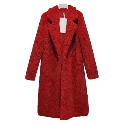 Manteau Femme | Long Et Chaud | Effet Teddy Avec Tissu Respirant Et Isolant Pour L’Hiver