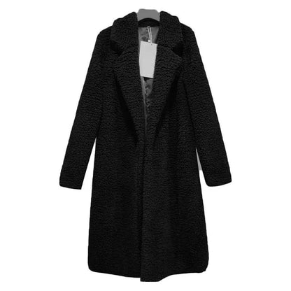 Manteau Femme | Long Et Chaud | Effet Teddy Avec Tissu Respirant Et Isolant Pour L’Hiver