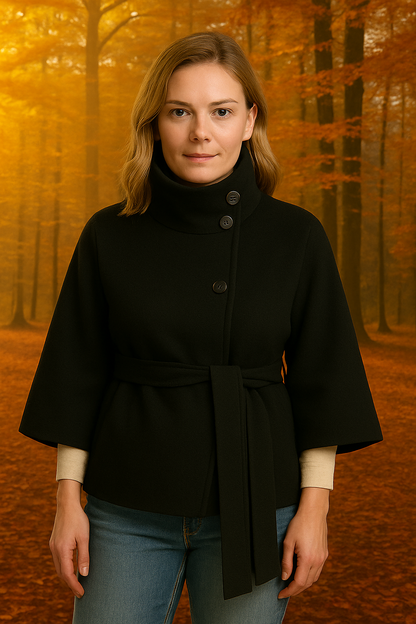 Cape Femme | Blazer Oversize | Parfaite pour Mi-saison, Look Élégant ou Minimaliste