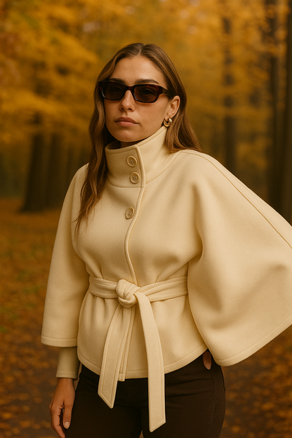 Cape Femme | Blazer Oversize | Parfaite pour Mi-saison, Look Élégant ou Minimaliste