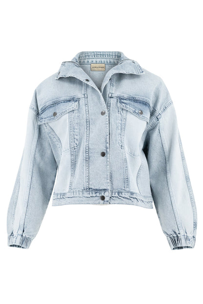 Ensemble En Jean | Veste Oversize Et Pantalon Taille Haute | Idéal Pour Un Look Western Chic Estival