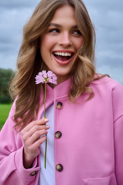 Veste En Coton | Légère Et Boutonnée | Coupe Décontractée Tendance | Parfaite Pour Le Printemps Et L’Automne
