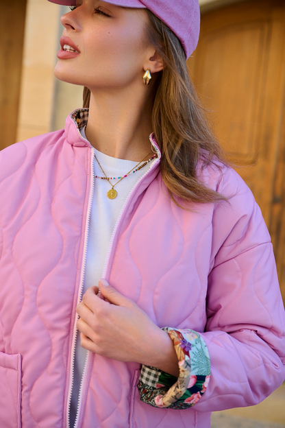 Veste Matelassée | Polyester Léger | Coupe Moderne Décontractée | Parfaite Pour Le Printemps Et L’Automne