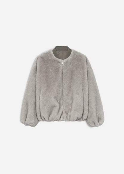 Veste Effet Fourrure Minimaliste