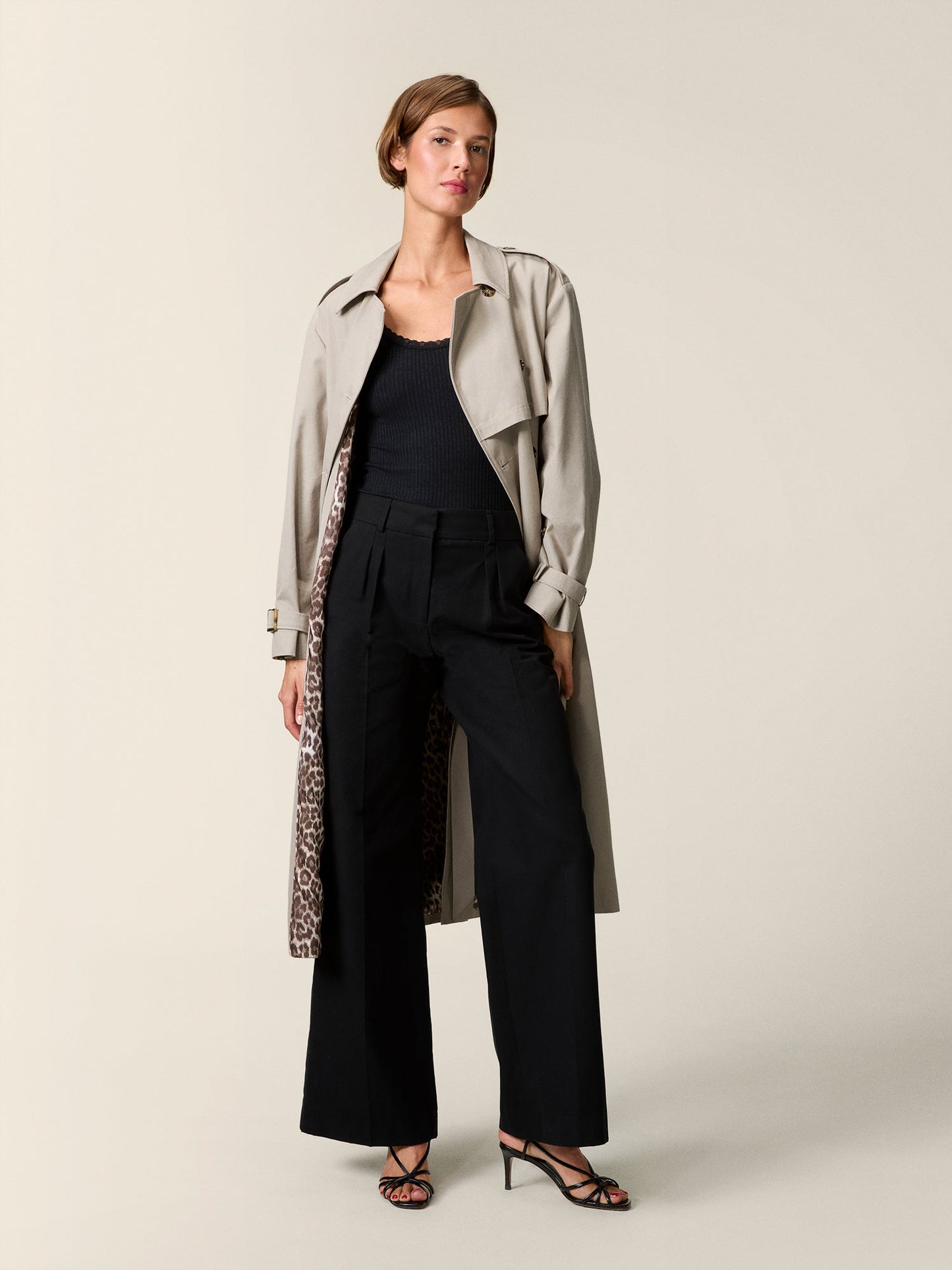 Pantalon Large Taille Haute