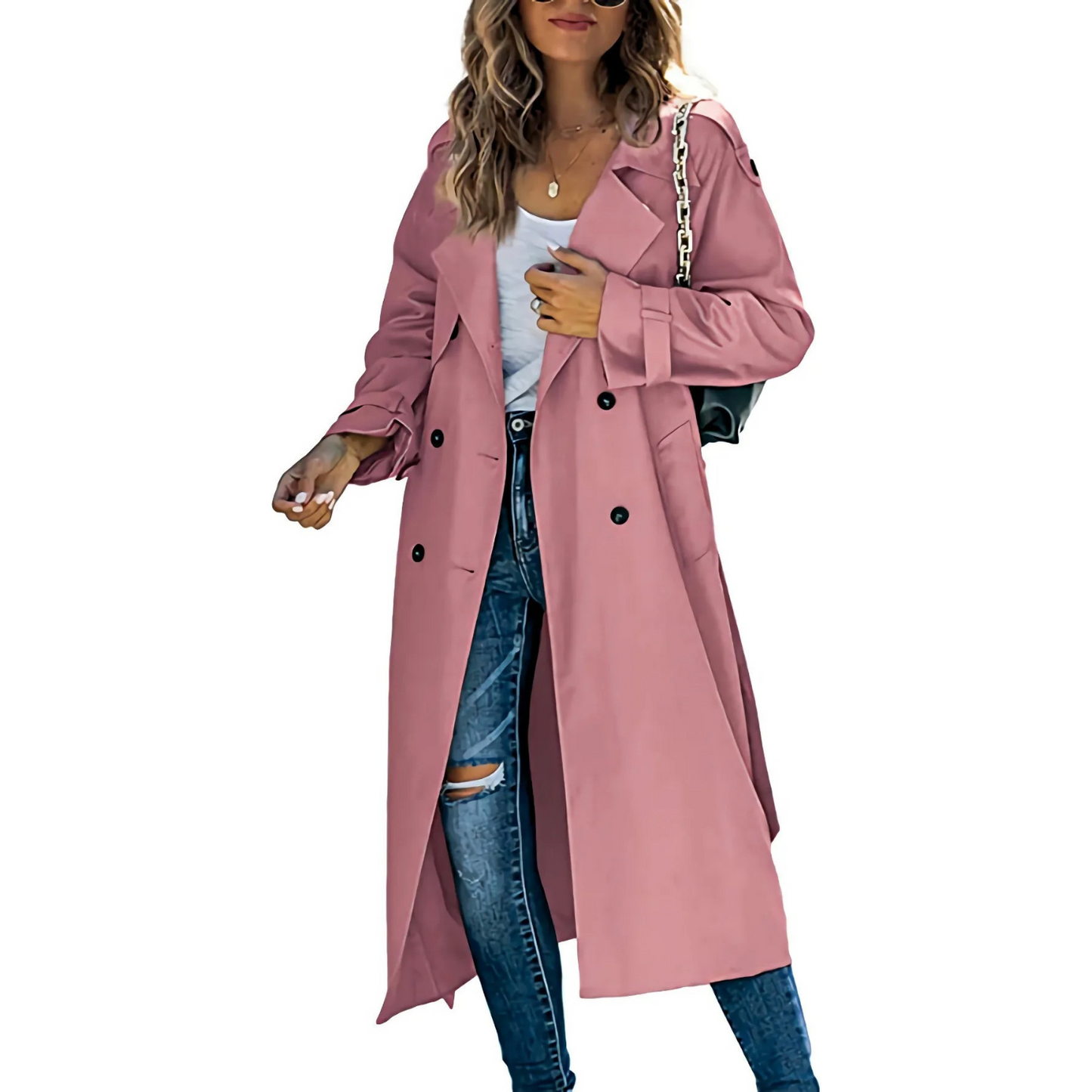 Trench Femme | Long Et Imperméable | Tissu Respirant Pour Look Chic Par Temps De Pluie