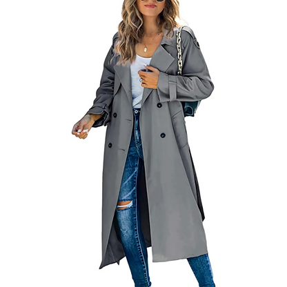 Trench Femme | Long Et Imperméable | Tissu Respirant Pour Look Chic Par Temps De Pluie