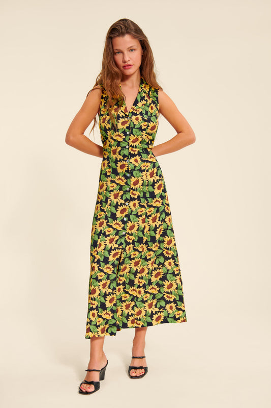 Robe Longue Fleurie | Viscose | Légère et Respirante