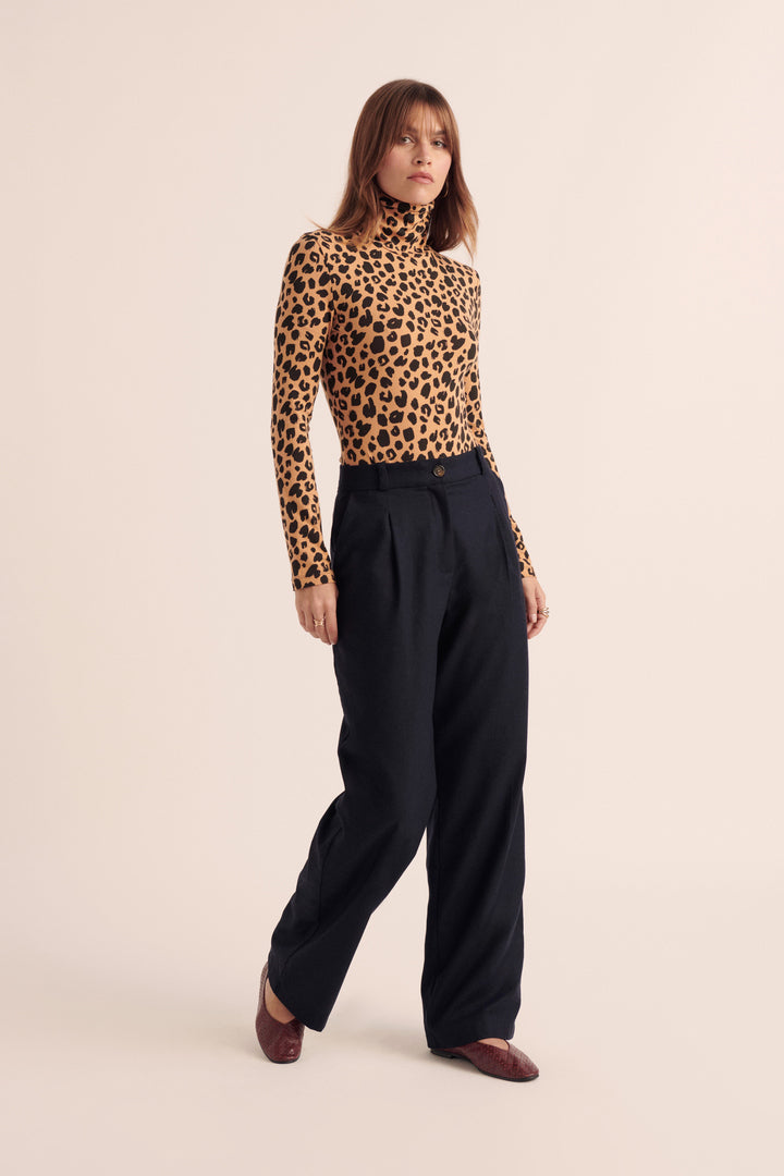 Pantalon Large Taille Haute