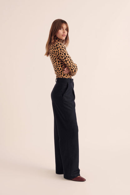 Pantalon Large Taille Haute