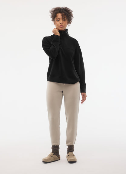 Sweat Zippé Col Montant