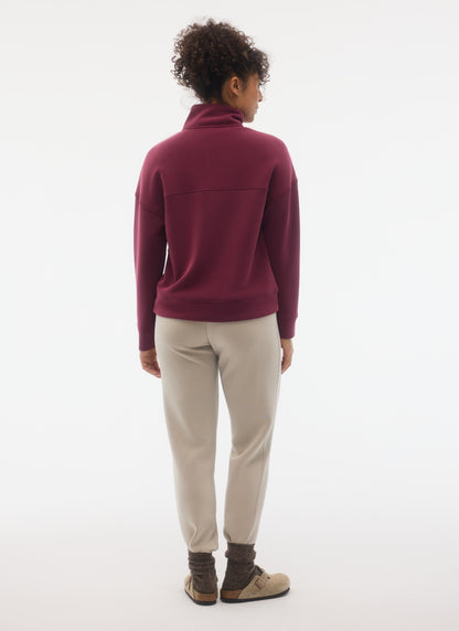 Sweat Zippé Col Montant