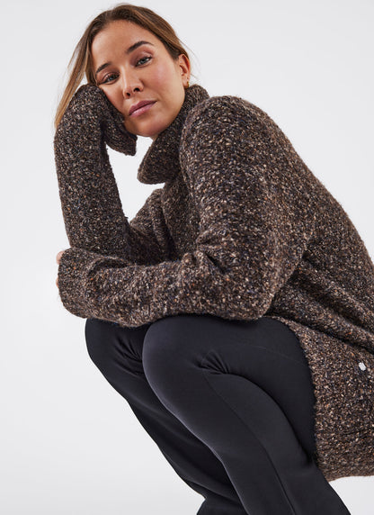 Pull Long à Col Montant